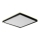 Prezent 27315 - LED Badkamer plafondlamp CORDIA SQ LED/24W/230V 3000/6000K IP54 zwart