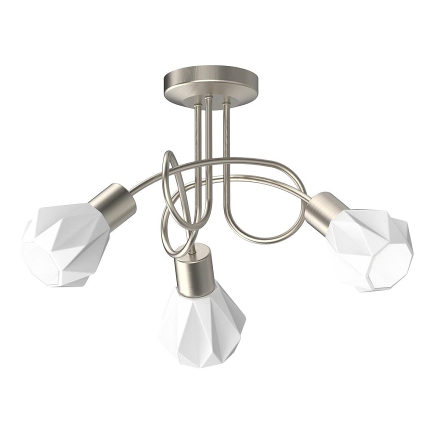 Prezent 27511 - Bevestigde hanglamp METIS 3xE14/40W/230V mat chroom