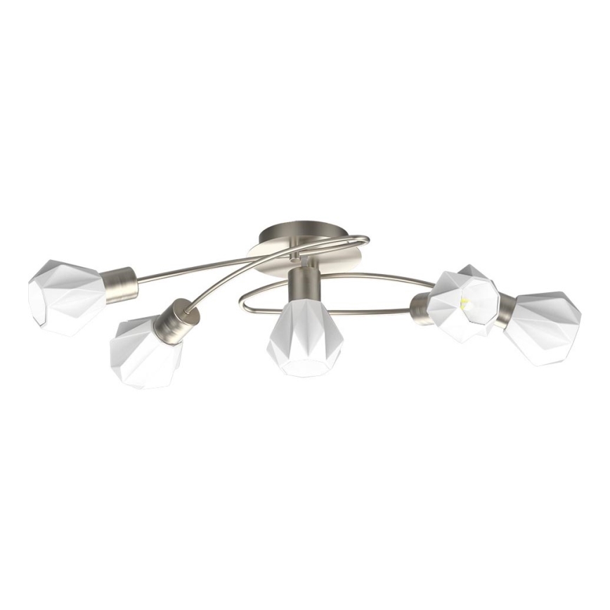 Prezent 27512 - Bevestigde hanglamp METIS 5xE14/40W/230V mat chroom