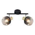 Prezent 27514 - Spot PEGAS 2xE14/40W/230V zwart/gerookt