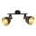 Prezent 27523 - Inbouwspot MESCALA 2xE14/40W/230V zwart/caoutchoucboom