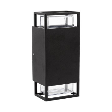 Prezent 28211A - Wandlamp voor buiten EVENTO 2xGU10/35W/230V IP54 zwart