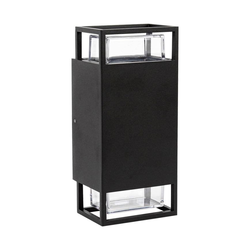 Prezent 28211A - Wandlamp voor buiten EVENTO 2xGU10/35W/230V IP54 zwart