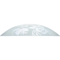 Prezent 45141 - Vervangingsglas voor PLATE E27-lamp, Ø 45 cm, helder/wit