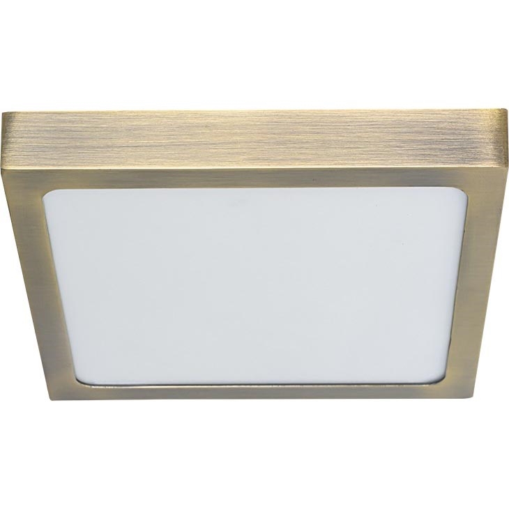 Prezent 49063 - LED Plafondlamp LENYS LED/15W/230V 4000K 17,5x17,5 cm messing