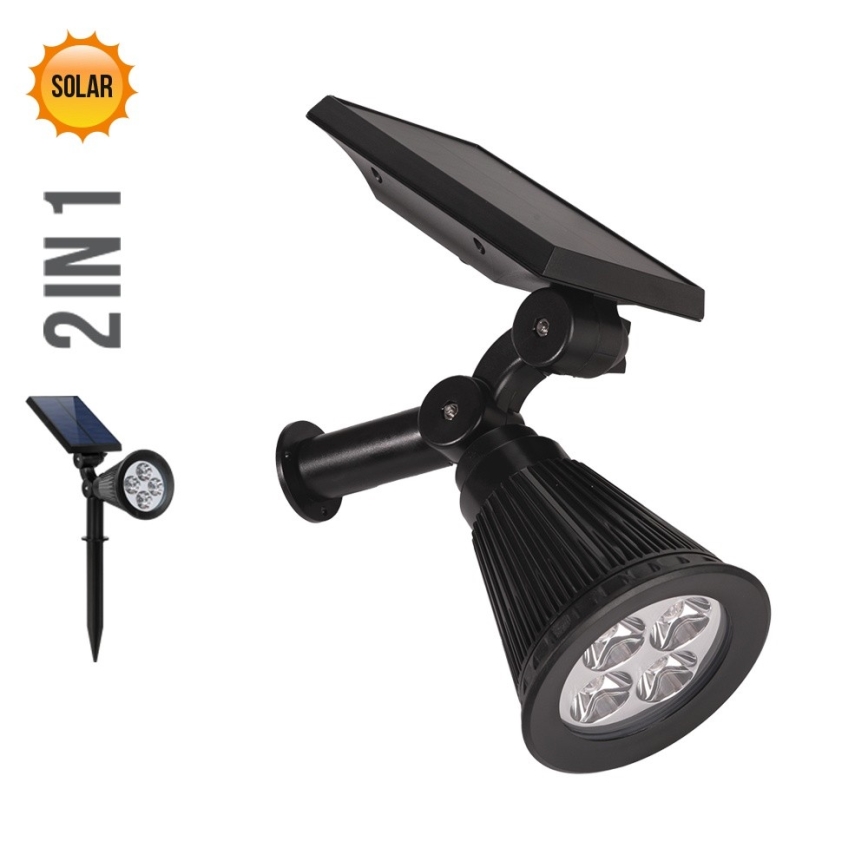Prezent 65286 - LED Zonne-energie lamp 2-in-1 LION LED/2W/3,7V IP44 2220 mAh