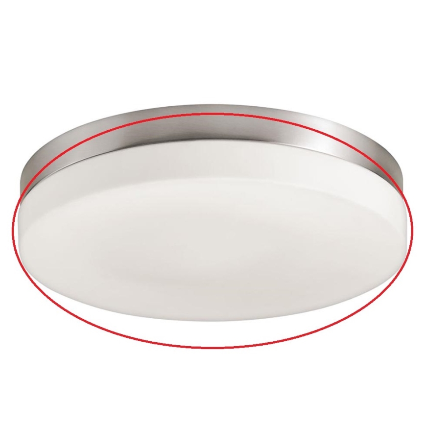 Prezent 67101 - Vervangingsglas voor plafondlamp PILLS E27, wit