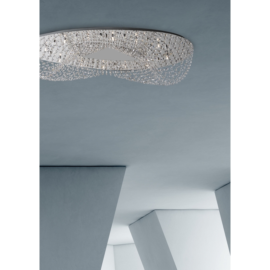 Prezent 69046 - ELIPTHON Plafonnière 8xG9/33W/230V