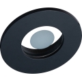 Prezent 71115 - FAY badkamer inbouwspot 1x GU10/50W/230V, Ø 8,5 cm, IP44, zwart