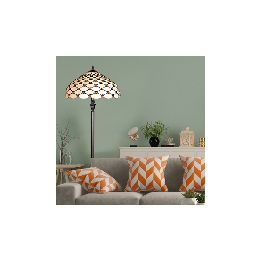 Prezent 76 - Vloerlamp TIFFANY 2xE27/60W