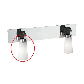 Prezent - Vervangend glas voor wandlamp PEARL G9