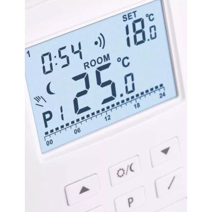 Programmeerbare thermostaat 230V+2xAA