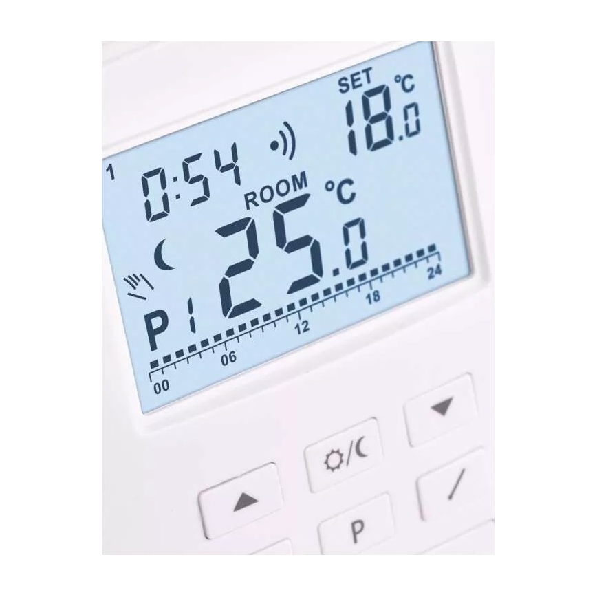 Programmeerbare thermostaat 230V+2xAA