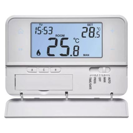 Programmeerbare thermostaat 230V + 2xAA