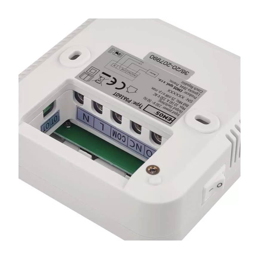 Programmeerbare thermostaat 230V + 2xAA