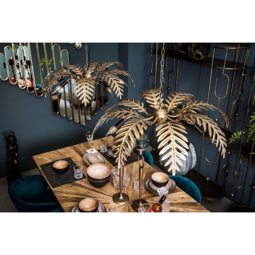 PTMD - Hangkroonluchter MOIRA aan ketting 8xE27/40W/230V Ø 77 cm