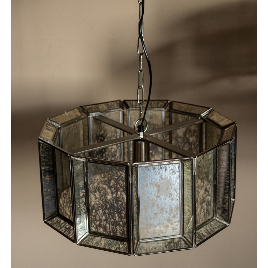 PTMD - Hanglamp aan ketting ANTIQUE 1xE27/40W/230V Ø 46 cm