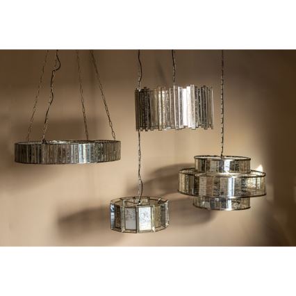 PTMD - Hanglamp aan ketting ANTIQUE 1xE27/40W/230V Ø 46 cm