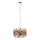 PTMD - Hanglamp aan ketting YENA 1xE27/40W/230V Ø 57 cm rotan