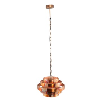 PTMD - Kettinghanglamp ZANTH 1xE27/40W/230V Ø 42 cm koperkleurig