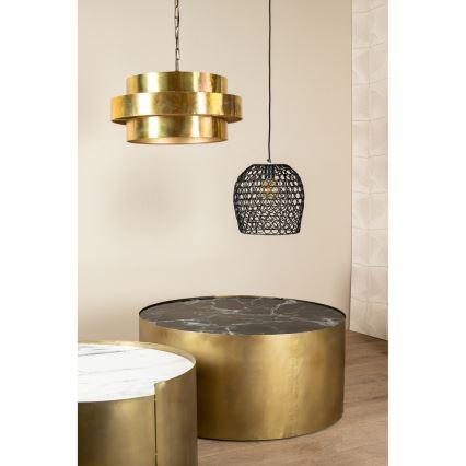 PTMD - Kroonluchter aan ketting ZANTH 1xE27/40W/230V Ø 52 cm goudkleurig