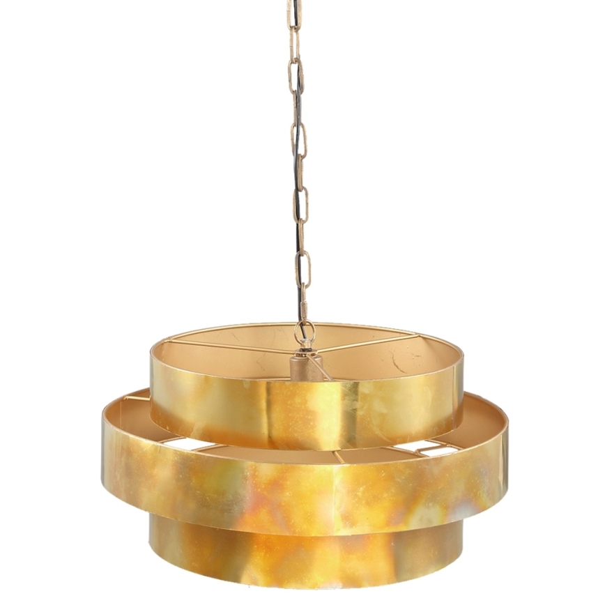 PTMD - Kroonluchter aan ketting ZANTH 1xE27/40W/230V Ø 52 cm goudkleurig