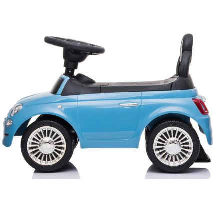 Push auto Fiat 500 blauw