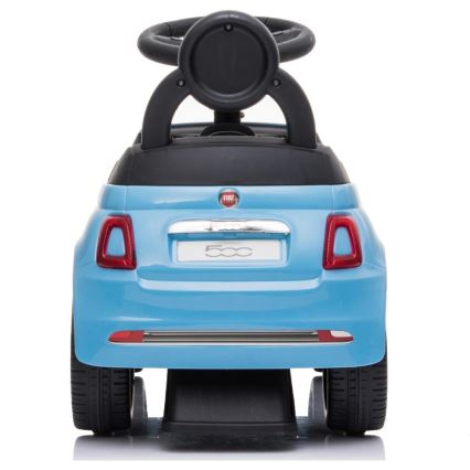Push auto Fiat 500 blauw