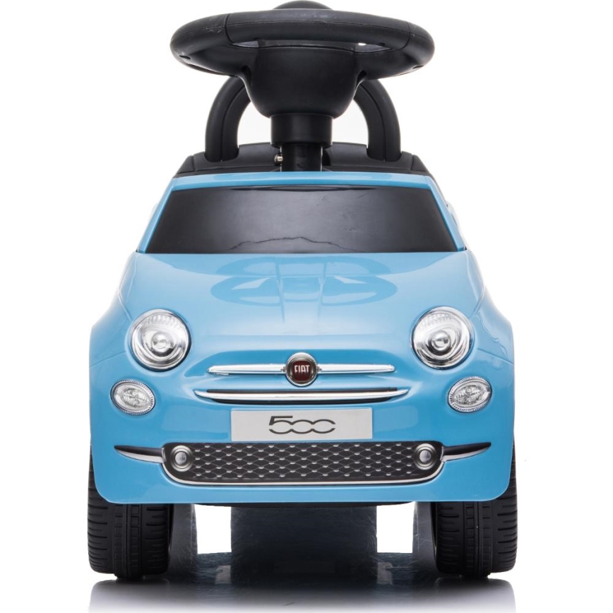 Push auto Fiat 500 blauw