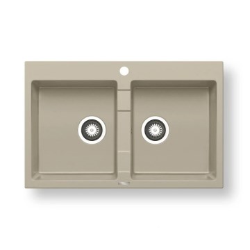 Pyramis 70053101 - Gootsteen SPARTA 78x50 cm graniet/beige