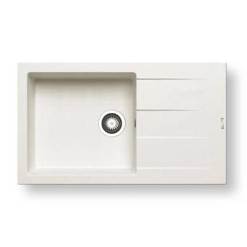 Pyramis 70070611 - Gootsteen ATHLOS 86x50 cm graniet/wit