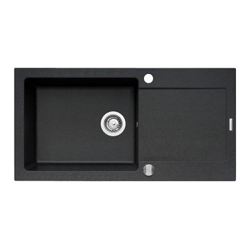 Pyramis 70089601 - Gootsteen MIDO 100x50 cm graniet/zwart