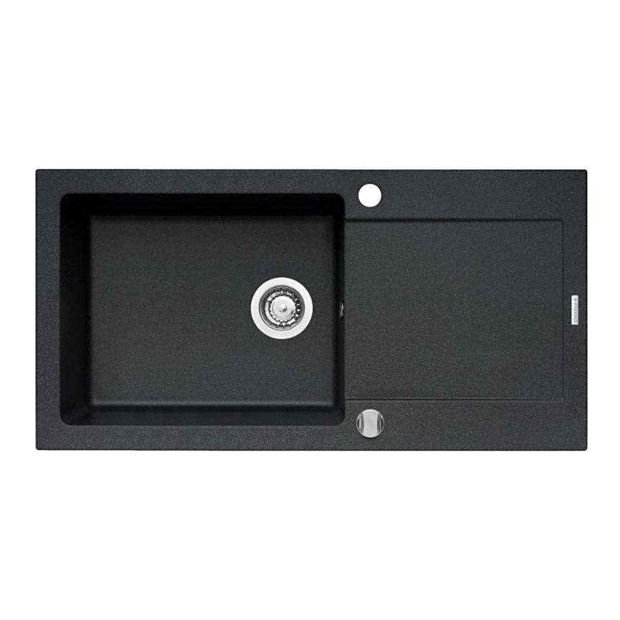 Pyramis 70089601 - Gootsteen MIDO 100x50 cm graniet/zwart