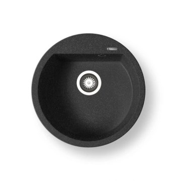 Pyramis 70106911 - Gootsteen ALAZIA diameter 51 cm graniet/zwart