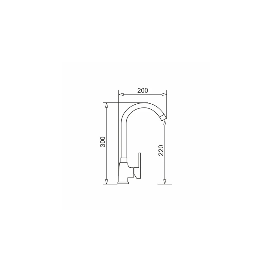 Pyramis 90918601 - Kraan voor gootsteen BELLO wit
