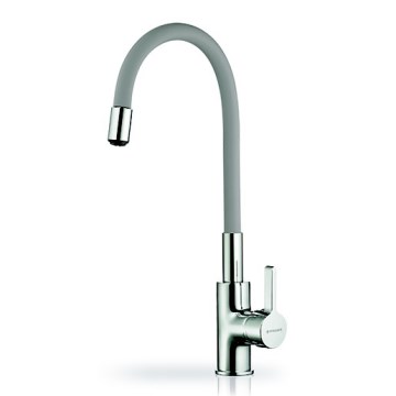 Pyramis 90938001 - Kraan voor gootsteen met flexibele arm FLESSI grijs