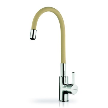 Pyramis 90938101 - Kraan voor gootsteen met flexibele arm FLESSI beige