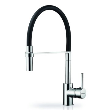 Pyramis 90939801 - Kraan voor gootsteen met flexibele arm SERINA chroom/zwart