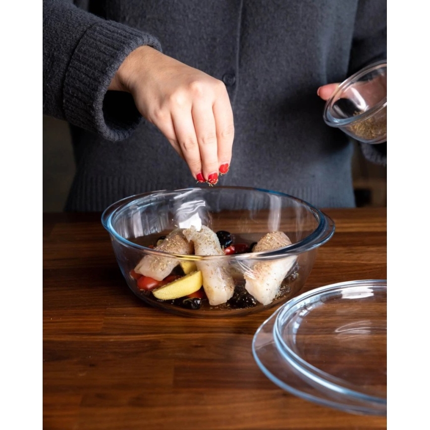 PYREX ovenschotel met deksel 2,1 l