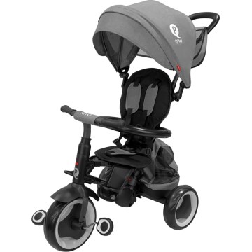 QPlay - 3-in-1 kinderdriewieler RITO EVA PLUS grijs
