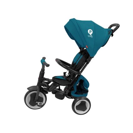 QPlay - 3-in-1 kinderdriewieler RITO EVA PLUS turkoois
