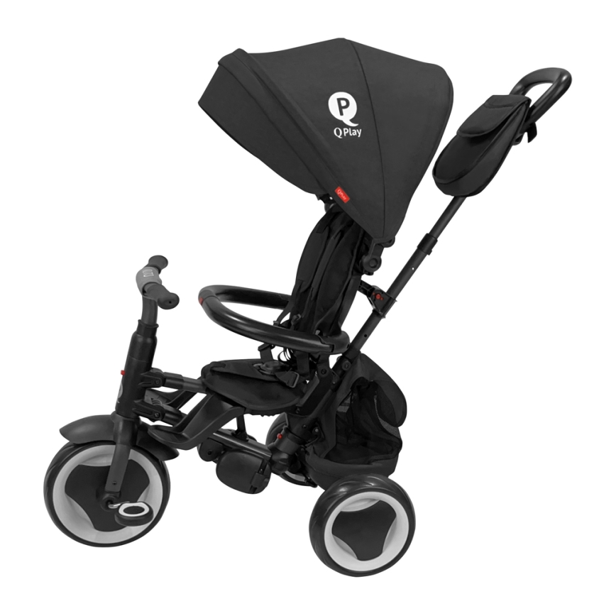 QPlay - 3-in-1 kinderdriewieler RITO EVA PLUS zwart