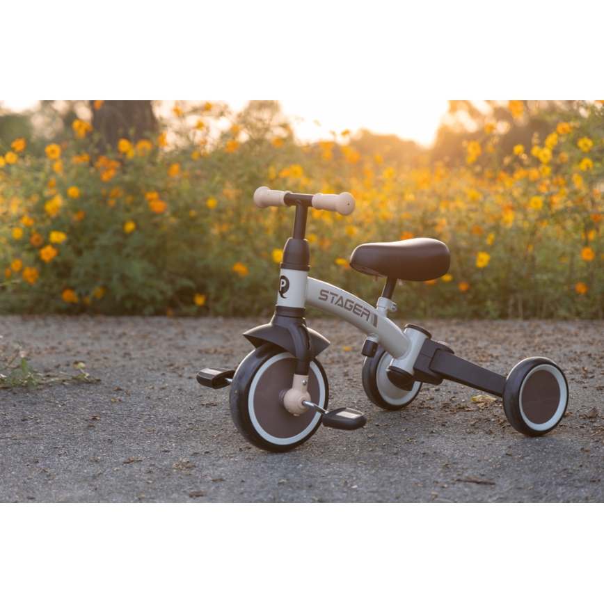 QPlay - 3-in-1 kinderdriewieler STAGER beige