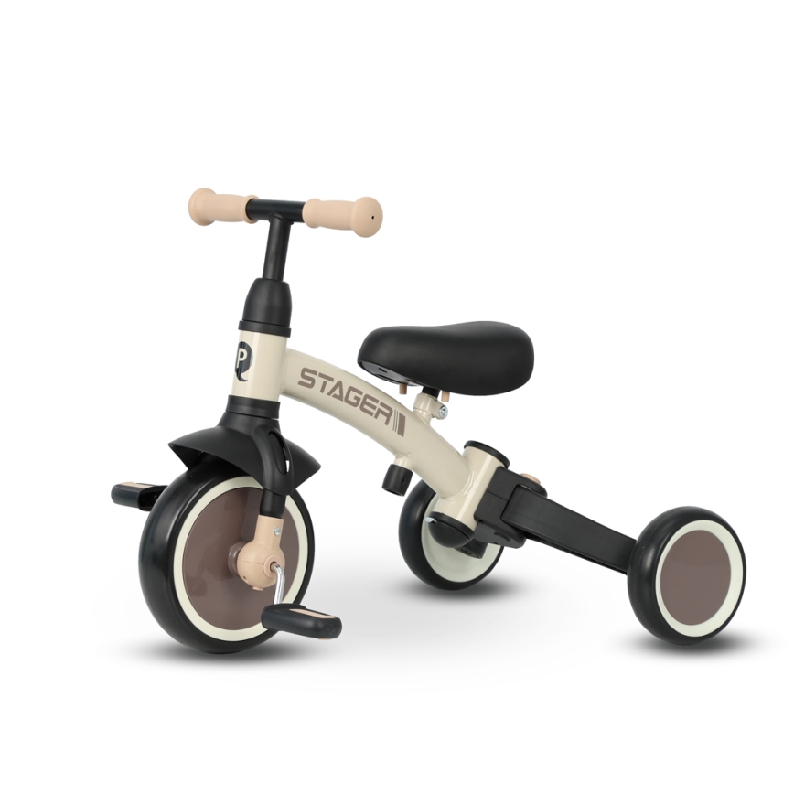 QPlay - 3-in-1 kinderdriewieler STAGER beige