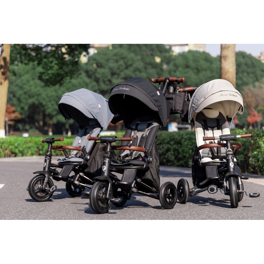 QPlay - 5-in-1 kinderdriewieler NOVA DELUXE beige