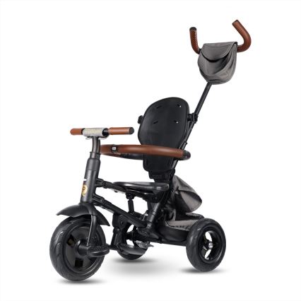 QPlay - 6-in-1 kinderdriewieler RITO DELUXE, grijs