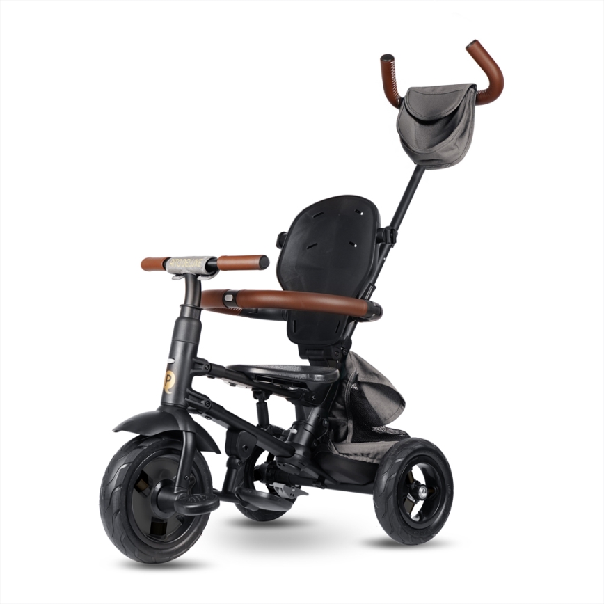 QPlay - 6-in-1 kinderdriewieler RITO DELUXE, grijs