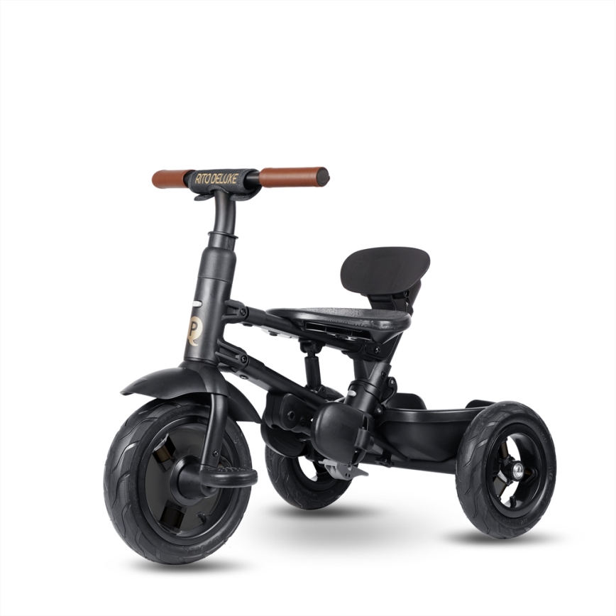 QPlay - 6-in-1 kinderdriewieler RITO DELUXE, grijs