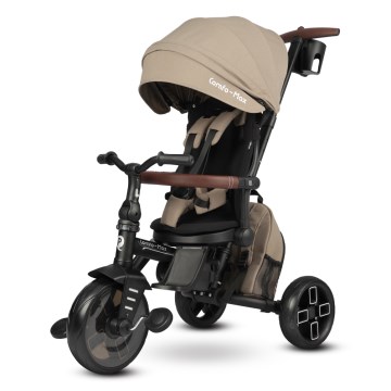 QPlay - COMFO MAX 8-in-1 kinderdriewieler, bruin