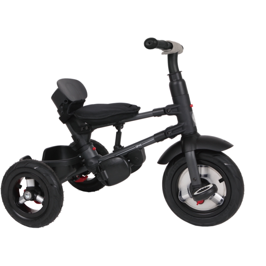QPlay - Driewieler voor kinderen 3in1 RITO AIR grijs